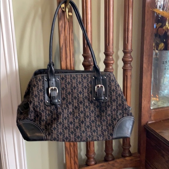 Fossil Handbags - Fossil Black and Brown Tote Bag